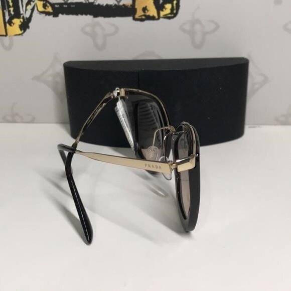 New Authentic Prada PR53S 2AU-3D0 – Havana Brown Gradient Cat-Eye Sunglasses - Picture 4 of 12
